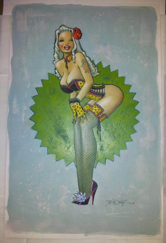 Pin Up par Jean-Baptiste Andréae - Illustration originale