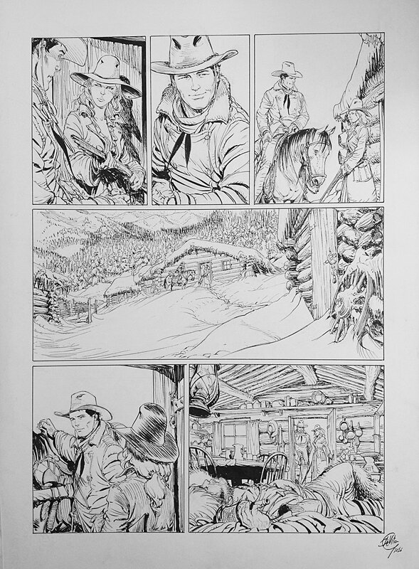 Giulio De Vita, Tex Willer - Montana - Planche originale