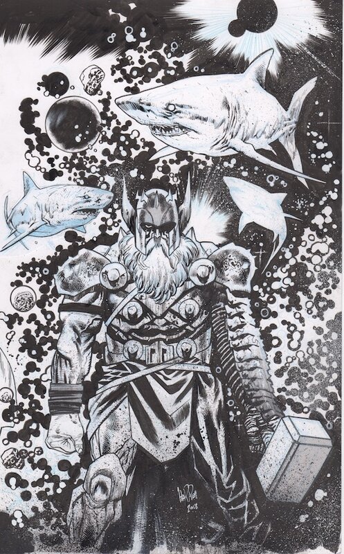 Thor #5 Cover par James Harren - Planche originale