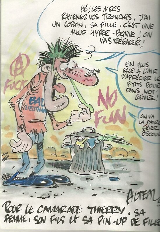 Drague a la punk par Alteau - Dédicace