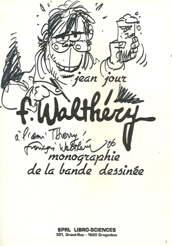 Dédicace by François Walthéry - Sketch