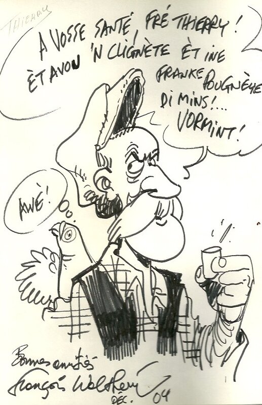 Li vi bleu by François Walthéry - Sketch