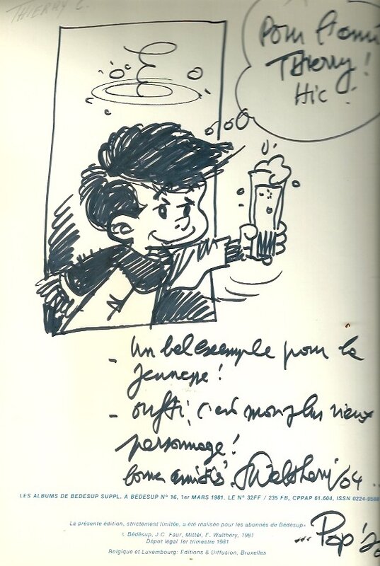 Pipo by François Walthéry, Mittéï - Sketch