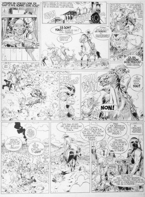 Jean Giraud, Jean-Michel Charlier, Blueberry - La Longue Marche - Comic Strip