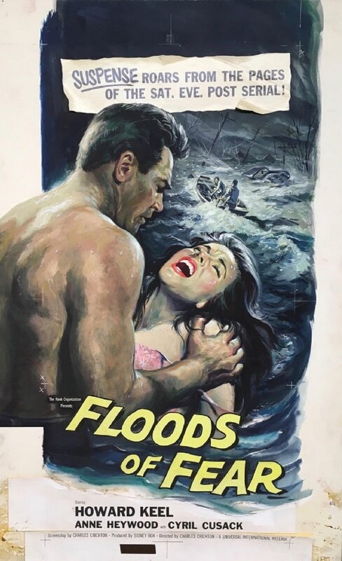 Reynold Brown, Floods of Fear (1959) - Original Illustration
