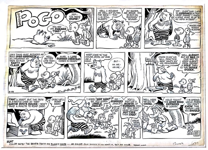 Pogo Sunday page by Walt Kelly - Comic Strip