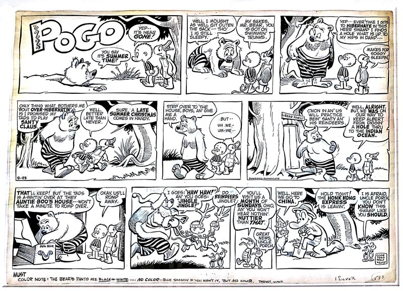 Pogo Sunday page par Walt Kelly - Planche originale