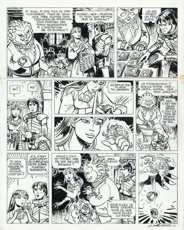 Jean-Claude Mézières, Valérian Tome 17 Planche 48 - Comic Strip