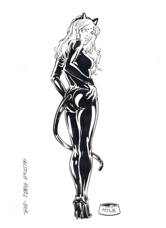 Catwoman par Fabris - Illustration originale