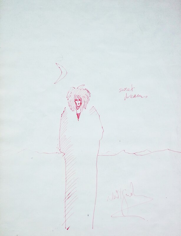 Neil Gaiman, Sweet Dreams Sandman - Sketch