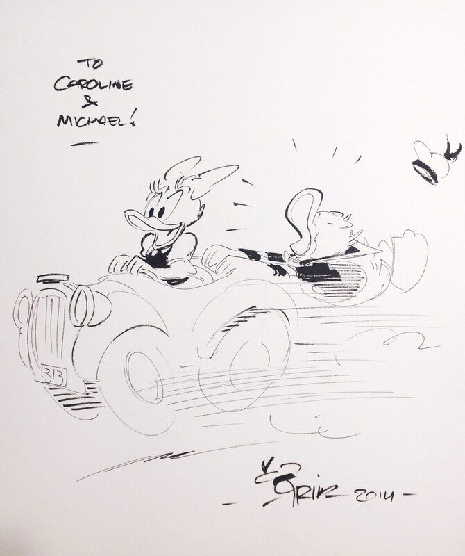 Donald and Daisy by Arild Midthun - Sketch