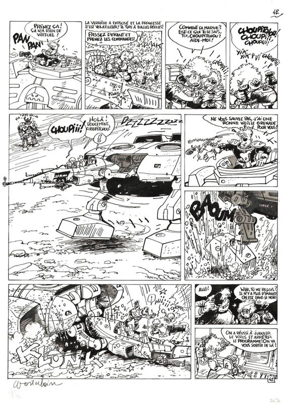 Marc Wasterlain - Jeannette Pointu t15 p42 - Planche originale