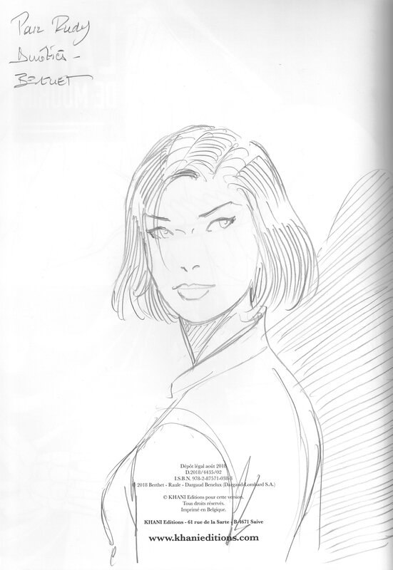 Berthet - Dédicace - Sketch