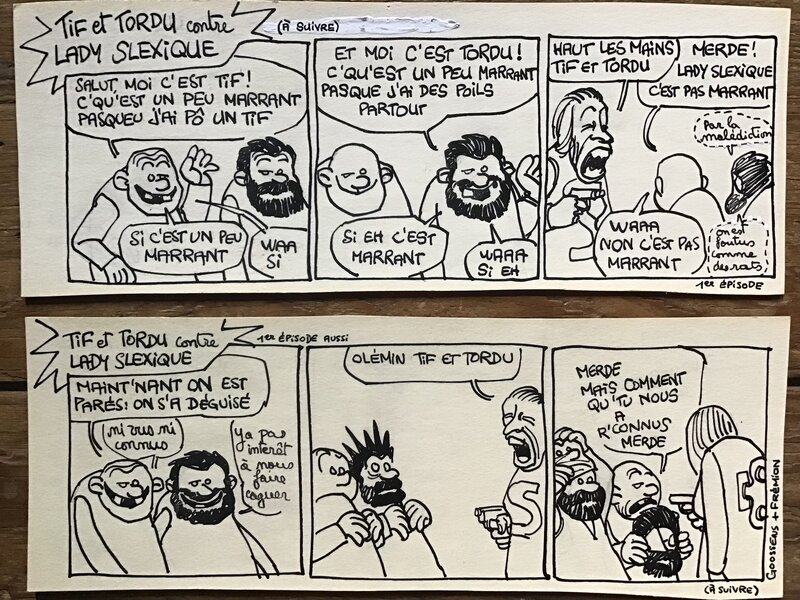 TIF & TORDU - 2 strips de Goossens - Comic Strip