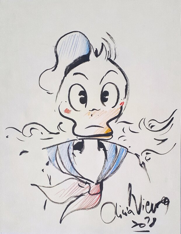 Donald  Duck par Olivia Viehweg - Dédicace