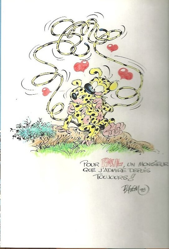 Marsupilami by Batem - Sketch