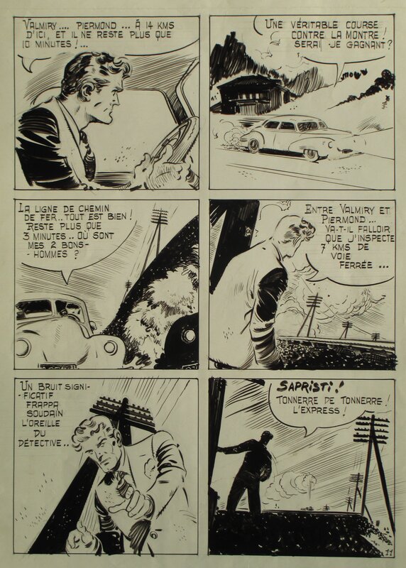 Claude-Henri Juillard, Claude Pascal, Les Saboteurs du Rail - Comic Strip