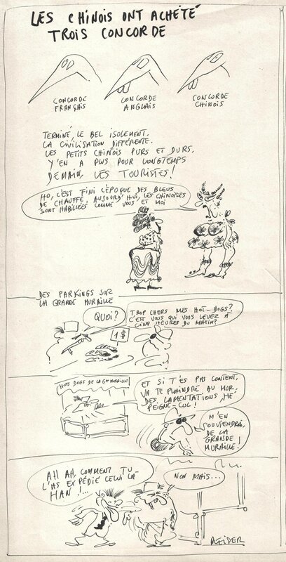 Jean-Marc Reiser, Les Chinois Ont  Acheté Trois Concorde - Comic Strip