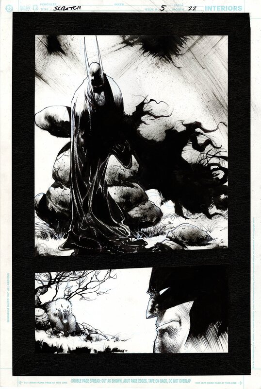 Sam Kieth, Scratch Issue 5 Page 22 Batman - Original art