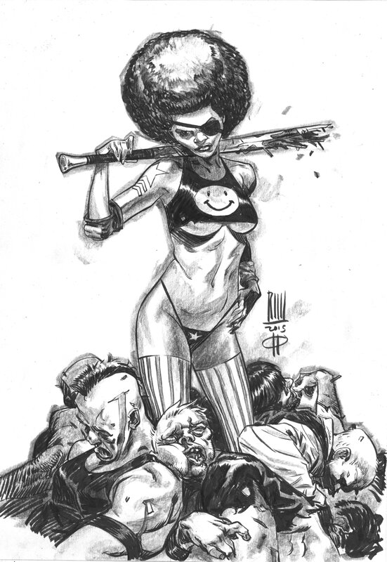 Roberto Ricci - Bad Girl - Illustration originale