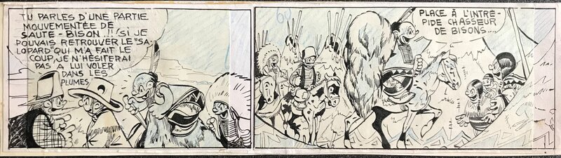 Jim Clopin Clopan par Marijac - Planche originale