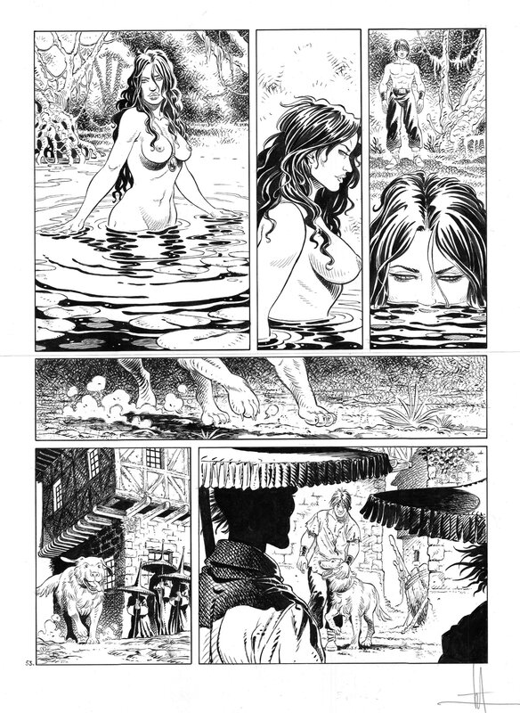 Mika, Jérémy, Layla, Conte des marais écarlates - Pl 53 - Comic Strip