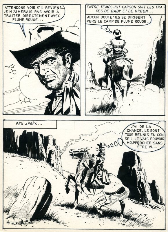 Kit Carson par Antonio Mas - Planche originale