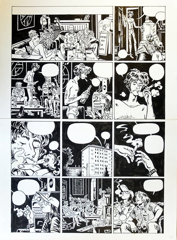 En vente - Stéphane Oiry - Une vie sans Barjot page 30 - Planche originale