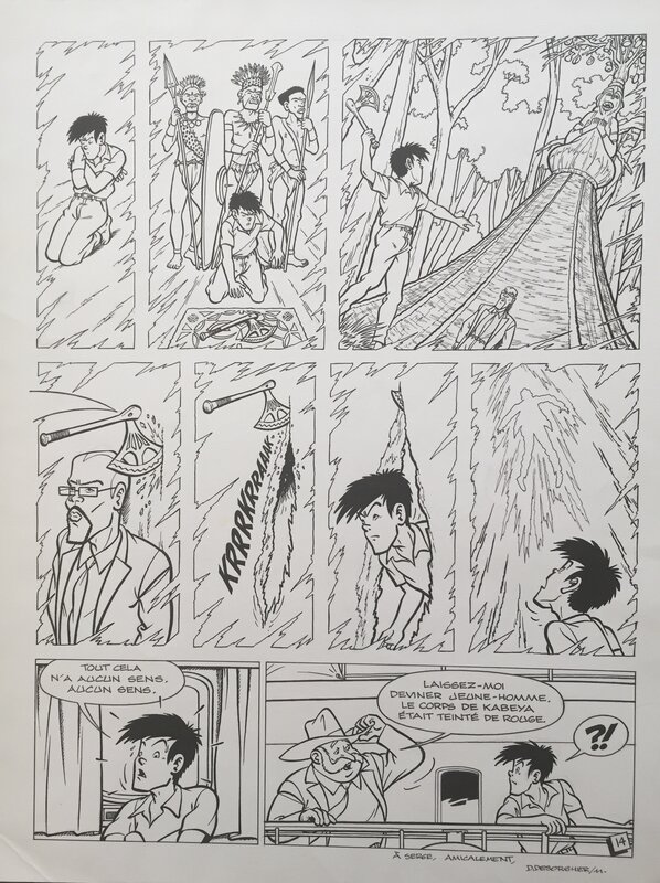 Jimmy Touseul par Daniël Desorgher, Stephen Desberg - Planche originale