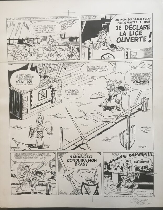 Norbert et Kari par Christian Godard - Planche originale