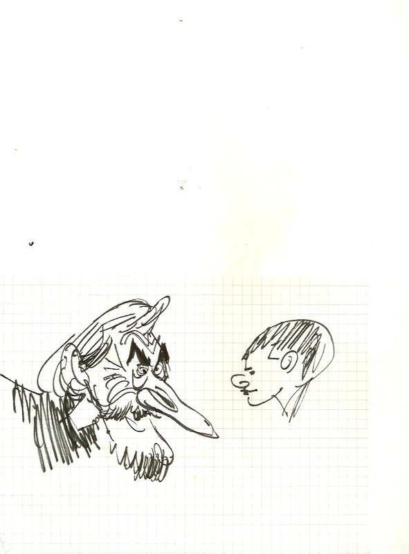 Marc Hardy, Caricature de Paul Deliege - Original art