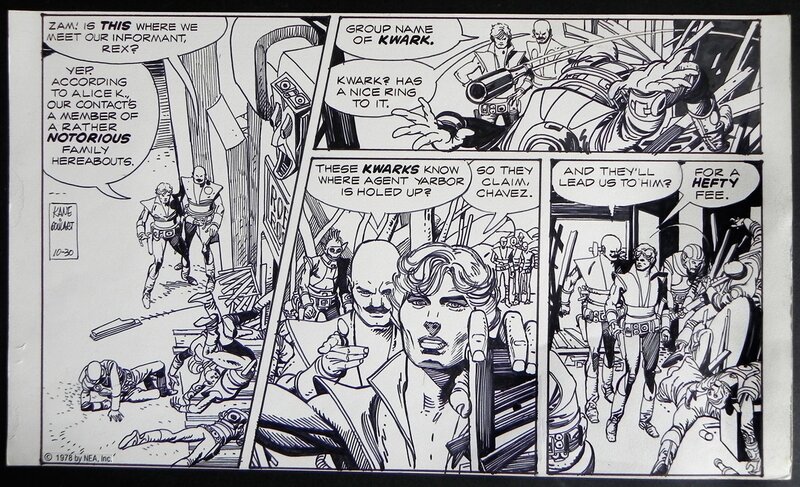 Star hawks strip par Gil Kane - Planche originale