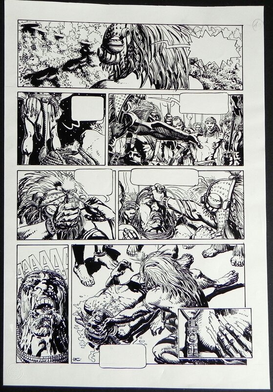 Tarzan par Igor Kordey - Planche originale