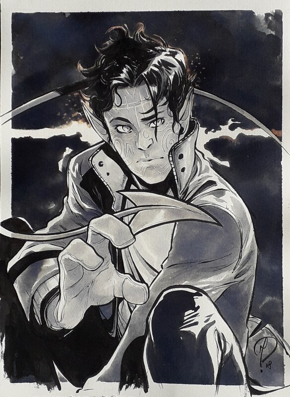 Mathieu Moreau, Kurt Wagner, alias NIGHTCRAWLER - Illustration originale