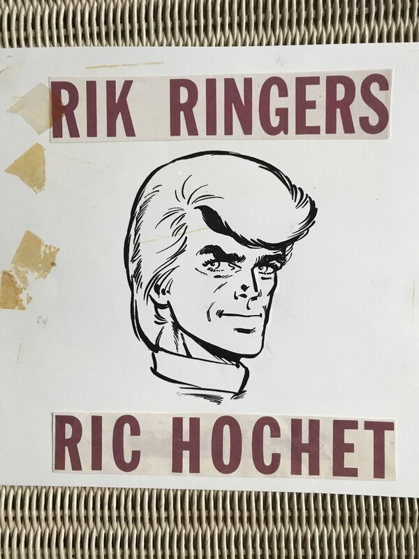 Tibet, Rik Ringers/Ric Hochet - Illustration originale