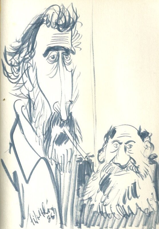 François Walthéry, Paul  DELIEGE  ET  RENE HAUSMAN - Illustration originale