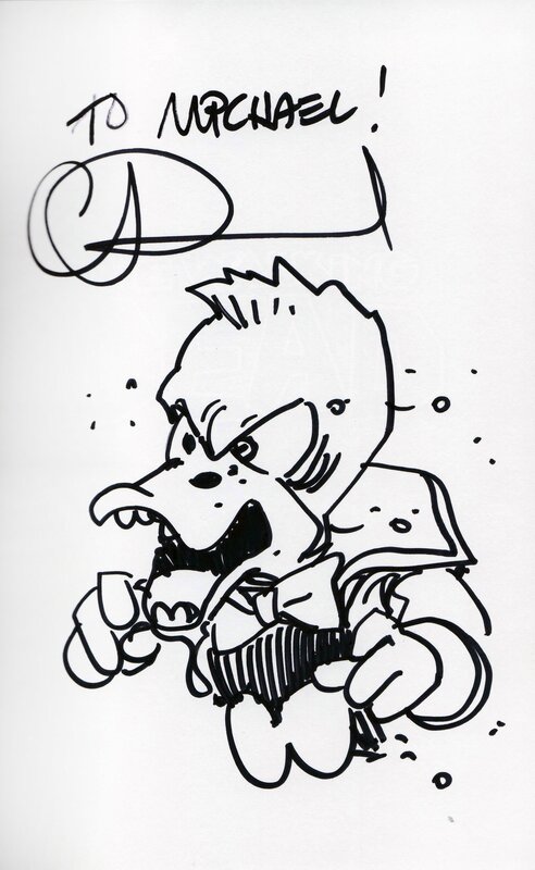 Zombie Duck by Charlie Adlard - Sketch