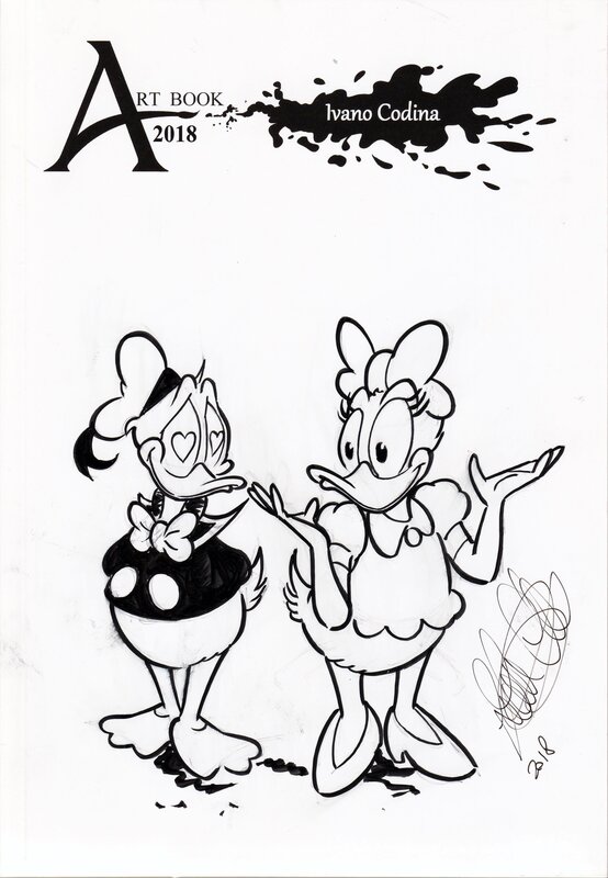 Donald and Daisy par Ivano Codina - Dédicace