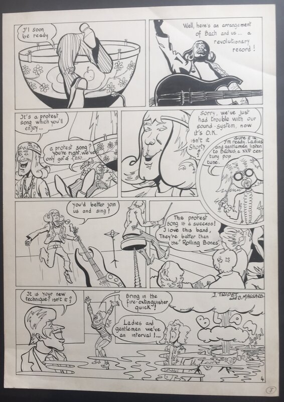 Daniel Massard, j. tripet, English Music Story (?) - Comic Strip