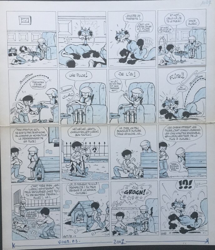 Nanar et Jujube par Gotlib - Planche originale