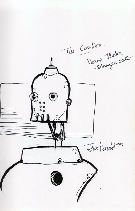 Robot par Felix Merikat - Dédicace