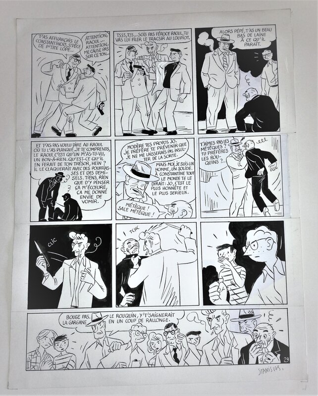 Stanislas, Laurent Rullier, La ballade des clampins - tome 4 planche 29 - Planche originale