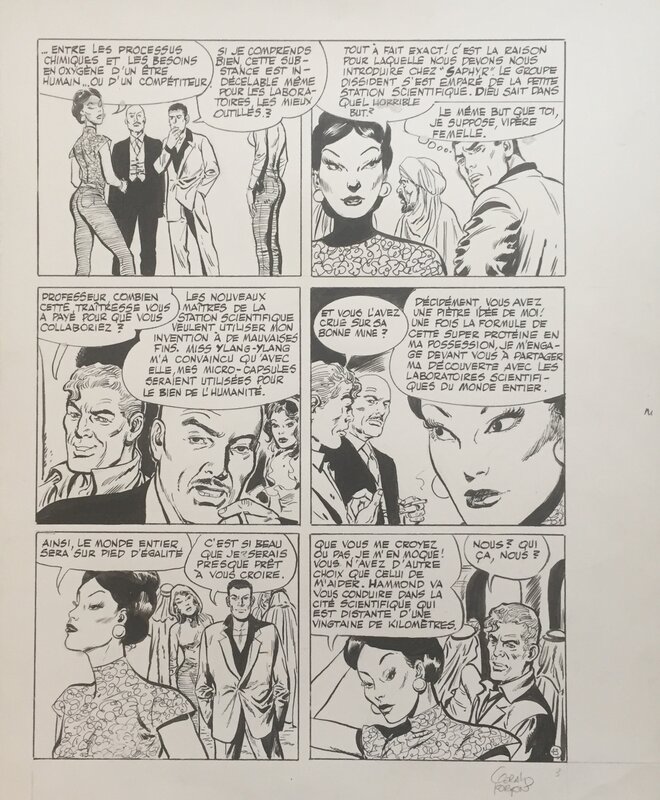 Bob Morane par Gérald Forton, Henri Vernes - Planche originale