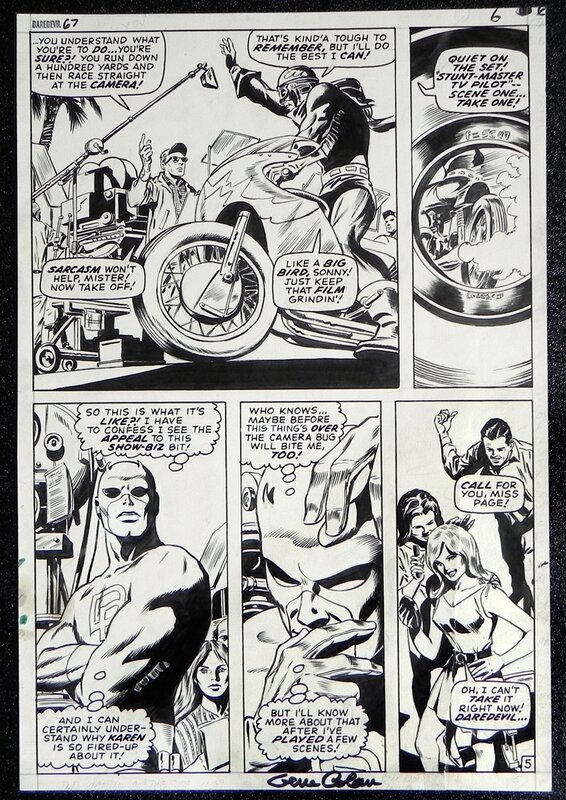 Gene Colan, Syd Shores, Daredevil #67 page 5 - Planche originale
