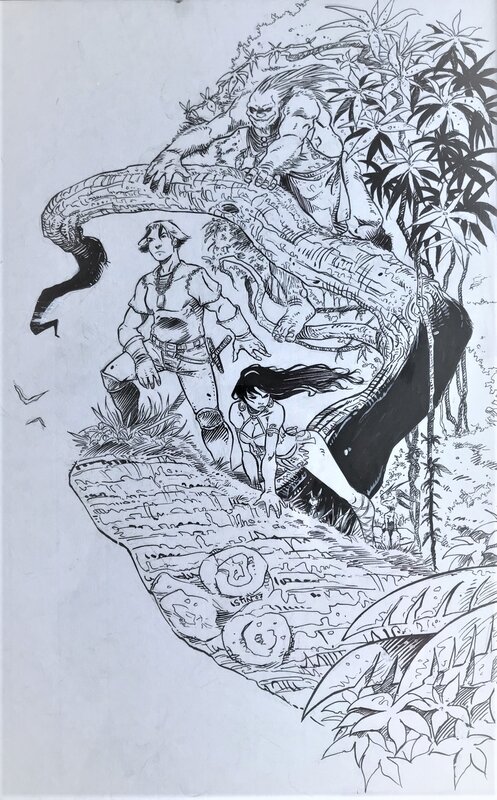 Jean-Luc Istin, Lanfeust de Troy - illustration - Original Illustration
