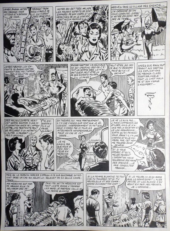 Geo Mattei, Rank le valeureux La sorcière blanche - Comic Strip