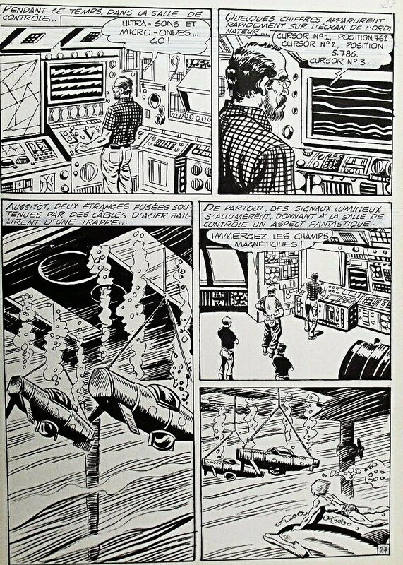 Juan Escandell Torres, L'onde destructrice - Antarès n°6  planche 27 (Mon Journal) - Planche originale