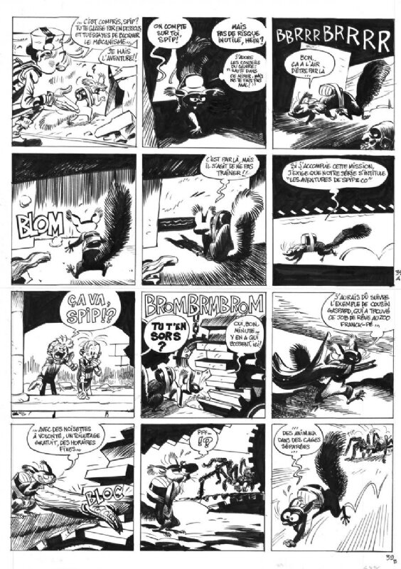 Yoann  - Spirou et Fantasio, le groom de Sniper Alley p 39 - Planche originale