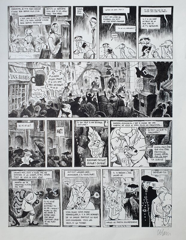 Christophe Blain, 2004 - Isaac le Pirate : La capitale (10) - Planche originale