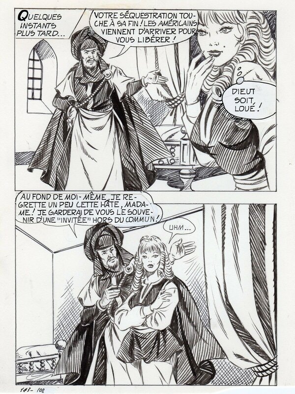 Alberto Del Mestre, La chair et le fer - La Schiava n°20 planche 108 (série jaune n°126) - Comic Strip